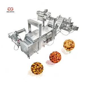 Automatic Steel Cashew Fryer Oil Filter Peanut Frying Process Soybean Fry Machine Of Groundnut