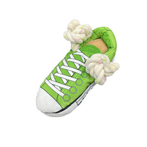 Four cepet moda ayakkabı şekli yumuşak kumaş ile peluş oyuncak köpek dört renk Pet Molar interaktif oyuncak halat ile özel Pet peluş oyuncak - Product Image 4