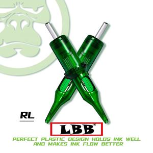 Cartuchos de <span class=keywords><strong>aguja</strong></span> de tatuaje de membrana suave LBB verde OEM <span class=keywords><strong>aguja</strong></span> de tatuaje de arte corporal desechable para maquillaje permanente - Product Image 3