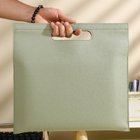 Organiseur de dossiers pratique en cuir PU, mallette souple avec poche à ouverture magnétique pour les voyages ou le bureau