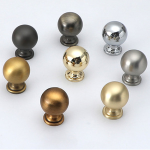 Luxury Solid Zinc Alloy Cabinet Round <strong>Knob</strong> Pulls Kitchen Wardrobe Drawer Apartment Hotel Furniture Hardware Handles - Product Image 3