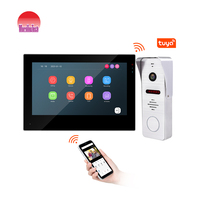 Videoportero Inteligente Tuya con WiFi, Pantalla Táctil de 7 Pulgadas, Cámara de 1080P, Audio Bidireccional, Intercomunicador Multi-Unidad, Desbloqueo Remoto