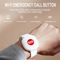 Botón de Emergencia SOS con WiFi, Pulsera Inteligente con Alerta de un Clic, Dispositivo para el Cuidado de Personas Mayores, Compatible con Tuya Smart Life
