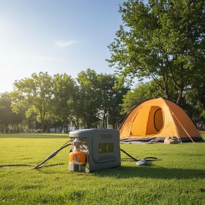 Chauffe-eau au gaz sans réservoir pour camping-car, extérieur, à commande instantané<span class=keywords><strong>e</strong></span>, alimenté par batterie, mural, pour le camping en voiture - Product Image 1