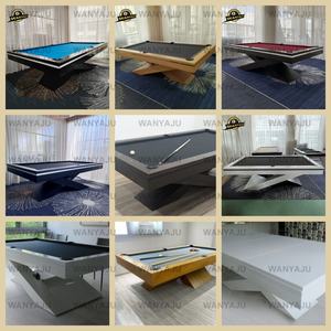 Personnalisable en usine 8ft 9ft ardoise <span class=keywords><strong>Table</strong></span> <span class=keywords><strong>de</strong></span> billard jambe en bois et poche en cuir pour <span class=keywords><strong>tennis</strong></span> <span class=keywords><strong>de</strong></span> <span class=keywords><strong>table</strong></span> et billard billard pour la maison - Product Image 5