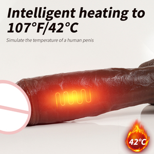 10,6 Zoll realistische kaffee farbene einziehbare <span class=keywords><strong>Penis</strong></span> 10-Gang-Vibration starker Schub Dildo weibliche Masturbation Sexspielzeug Pene - Product Image 5