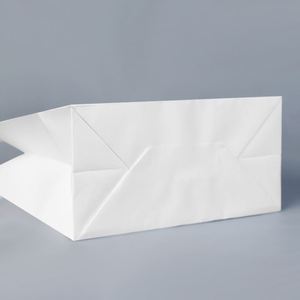 Bolsa de Papel Kraft Blanca y Marrón Personalizada con Asa Retorcida, Apta para Alimentos, para Llevar Pan, con Logotipo Personalizado - Product Image 2