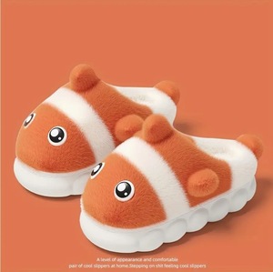 Pantofole a Forma di Pesce Marino, Calzature Invernali in Peluche per Interni ed Esterni, Regalo per Adulti e Bambini - Product Image 4