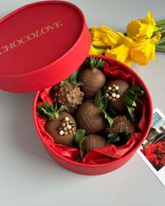 Cajas <span class=keywords><strong>de</strong></span> Cartón Redondas Personalizables para Alimentos, Caja con Ventana para Fresas Cubiertas <span class=keywords><strong>de</strong></span> <span class=keywords><strong>Chocolate</strong></span> - Product Image 5