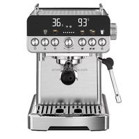 Machine à café ANWELL en acier inoxydable, programmable, intelligente, semi-automatique, tout-en-un