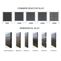 Clôture de balcon en aluminium pour villa, à lames horizontales, avec cadre à persiennes, facile à installer, thermolaquée, pour l'intimité du jardin - Meilleures ventes