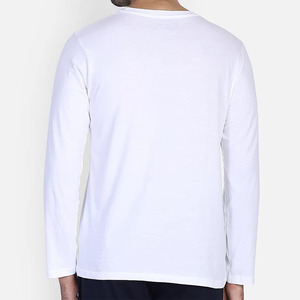 T-shirt à manches longues pour homme, style urbain, écologique, anti-plis, séchage rapide, en coton, vente en gros - Product Image 6