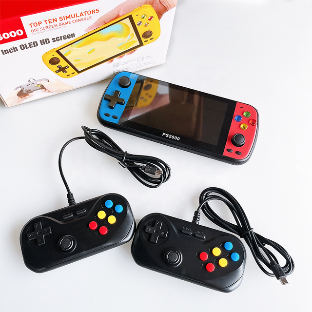 5.1 Inch HD Screen Emulator Console 32GB/64GB Memory Built-in 6000 Games Supports More Games Retro Classic Handheld Game Player