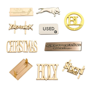 Oem Brand Logo Name Eco-Friendly Woven Zinc Alloy Metal <b>Tag</b> for Handbag Customized Material Stainless Steel Brass Metal Label - Product Image 1