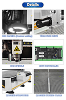 Routeur CNC 1300*2500mm avec caméra CCD, couteau vibrant et table à pompe à vide – Machine CNC 1325 idéale pour la fabrication de signalétique