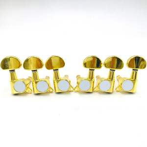 Set di teste di macchina per accordatori sigillati in oro 3 r3l per chitarra elettrica o chitarra acustica - Product Image 3
