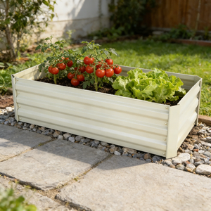 Jardinières d'extérieur en acier galvanisé, résistantes à la rouille et à la décomposition, écologiques, <span class=keywords><strong>pour</strong></span> jardin, lit de fleurs en métal, couleur et taille personnalisables + <span class=keywords><strong>plante</strong></span> - Product Image 2