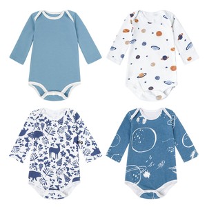 2026 En gros Combinaison bébé en coton à manches longues, à motifs de dessins animés, pour nouveau-né - Product Image 4