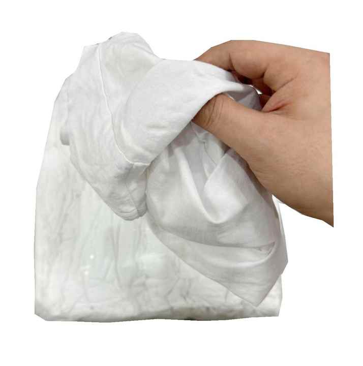 Single Use Rags Bale Used Rags for Industrial Use White Color 100 Cotton 10KG Bags of T ...