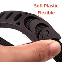 Poignées tubulaires souples en plastique de haute qualité avec languette de suspension pour ceintures de 25 mm, sacs à main, bagages, sacs fourre-tout, sacs d'ordinateur et accessoires de sangle