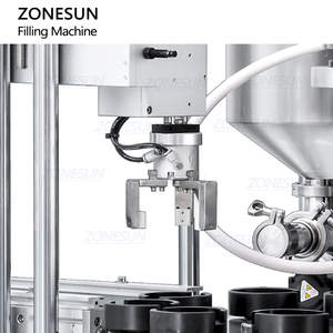 ZONESUN ZS-RSV4 automatique 4 couleurs Servo Rotor pompe crèmes cosmétiques beurre corporel fouetté tourbillon <span class=keywords><strong>rayure</strong></span> pâte Machine de remplissage - Product Image 5
