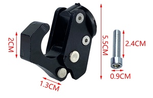 ตะขอเกี่ยวอเนกประสงค์พับได้อเนกประสงค์ตะขอจักรยานไฟฟ้ารถจักรยานยนต์ตะขออลูมิเนียมอัลลอยด์โลหะ CNC - Product Image 2