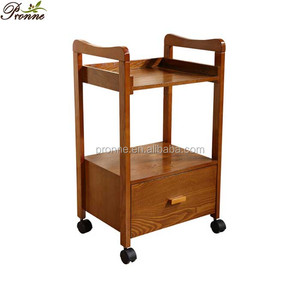 Salon de beauté simple Salon blanc Chariot d'esthéticienne Salon utilitaire Chariot roulant avec roues - Product Image 2