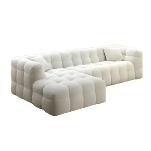 יוקרתי מודרני סלון ספה נפרד סלון ספה נפתחת לבן-צורה מודולרית