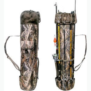 Free sample Multifunction Fishing Pole Bag - Waterproof Rod Reel Bag Carrier Case, Durable Canvas Tackle Large <b>Storage</b> - Product Image 2
