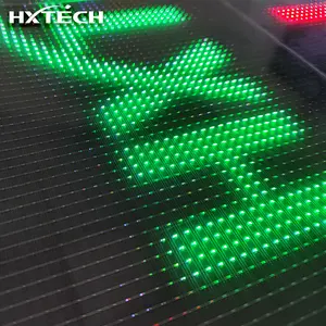 HXTECH שקוף לד מסך סרט גמיש דבק על זכוכית LED קיר וידאו