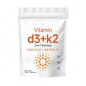 Vitamina D3 y K2 Softgels-Promueve la absorción, la digestión y mantiene el suplemento de salud - Product Image 3