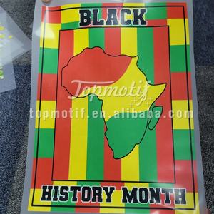 Conceptions de cartes de l'<span class=keywords><strong>Afrique</strong></span> de l'<span class=keywords><strong>histoire</strong></span> des Noirs véritables imprimables personnalisées Appliques d'impression par transfert de vinyle thermocollantes - Product Image 2