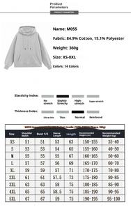 Sudadera de Invierno para Hombre, 360g, Gruesa, con Bolsillo en el Hombro, Estilo Estudiante, Holgada, Moderna, Lisa, 100% Algodón, Anti-Pilling, con Estampado de Logotipo - Product Image 5