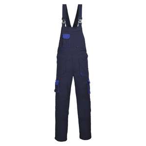 PORTWEST - TX12NATM Texo Contrast bleu marine haut bavoir et bretelles-salopette de travail EAN 5036108185924 - Product Image 1