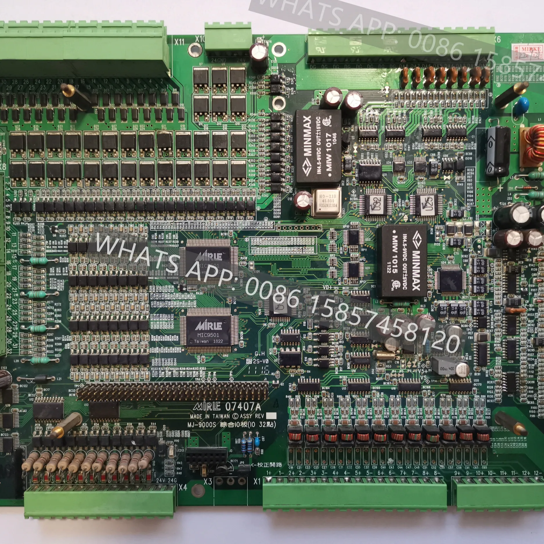 MIRLE Mirle 07407A ASSY REV MJ-9000S IO BOARD 32 punti per FCS e Victor injection machine