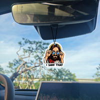 Diffuseur d'aromathérapie pour voiture, pendentif personnalisé pour rétroviseur, motif dessin animé, parfum Océan, personnalisation sur mesure pour l'intérieur