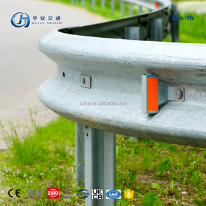 고속도로 안전을 위한 고수요 녹 방지 핫 디핑 아연 도금 고속도로 W 빔 스틸 가드레일 플레이트 - Product Image 2