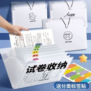 Pochette de classement A4 en PP, classeur multicouche, organiseur de documents transparent avec pages insérables pour les élèves du collège et du lycée - Product Image 3