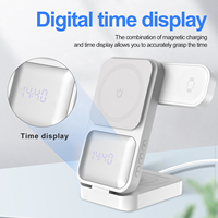 Meilleures ventes de table de réveil 15W multi-supports stations de téléphone portable en gros chargeur sans fil