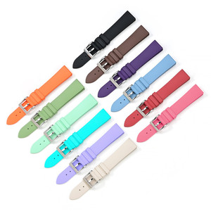 <span class=keywords><strong>Bracelet</strong></span> de montre en caoutchouc fluoré pour <span class=keywords><strong>Tissot</strong></span> et Longines, 14mm, 15mm, 16mm, 17mm, 18mm, FKM, pour femmes, coloré, universel, <span class=keywords><strong>bracelet</strong></span> de remplacement - Product Image 4