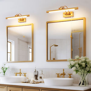 Lámparas de decoración de pared LED modernas, 400mm, 600mm, negro/dorado/níquel, luces de imagen para arte de pared, baño, iluminación de tocador para Hotel - Product Image 3