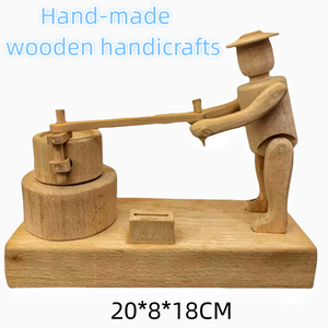 Titiriteros adorno artesanía figura muñecas hecho a mano Oficina adorno colección regalo juguetes modelo de madera manualidades DIY - Product Image 2