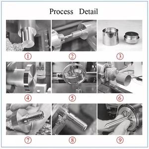 Tour à métaux 1100W Moteur sans balais Tour à métaux / Trou de broche de 38 mm + Mandrin de <span class=keywords><strong>125</strong></span> mm <span class=keywords><strong>Mini</strong></span> tour à métaux - Product Image 2