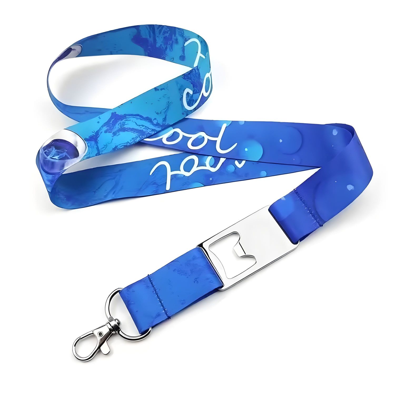 Custom Polyester Lanyard Woven Logo Satin PVC Nylon-Durable Material Enhanced Digital Offset Gravure Embossing Silk Screen Print