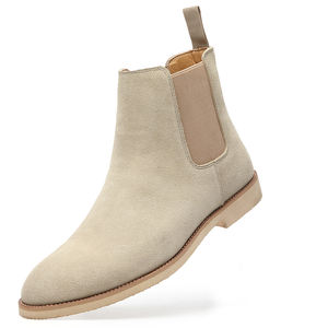 Di alta qualità in vera pelle <span class=keywords><strong>Chelsea</strong></span> <span class=keywords><strong>stivali</strong></span> <span class=keywords><strong>da</strong></span> <span class=keywords><strong>uomo</strong></span> stivaletti alla caviglia di colore puro stile classico di lusso stile retrò per Outdoor - Product Image 6