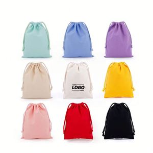 Custom Reusable Cotton Drawstring Bags - Natural Muslin Produce Pouches, Bulk Gift & Jewelry Bags for Weddings & Storage - Product Image 1