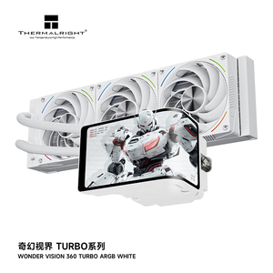 Thermalright Wonder Vision 360 Turbo ARGB Schermo LCD AMOLED 2K da 6,67 Pollici 60Hz Nero con Supporto CPU e Testa di Raffreddamento Magnetica Fai-da-te per Video - Product Image 3