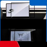 Protection d'écran en verre trempé pour Tesla Model 3 Model Y 2025, écran de navigation central, impression soyeuse, bord noir