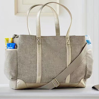 Haute qualité Portable grande capacité multifonction momie fourre-tout sac à couches toile sac à couches organisateur bébé sac couche