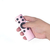 Télécommande sans fil IR simple à 11 boutons rose haute sécurité en aluminium, contrôleur 2.4G personnalisé pour appareils électroménagers